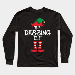 Dabbing Elf Matching Family Christmas Long Sleeve T-Shirt